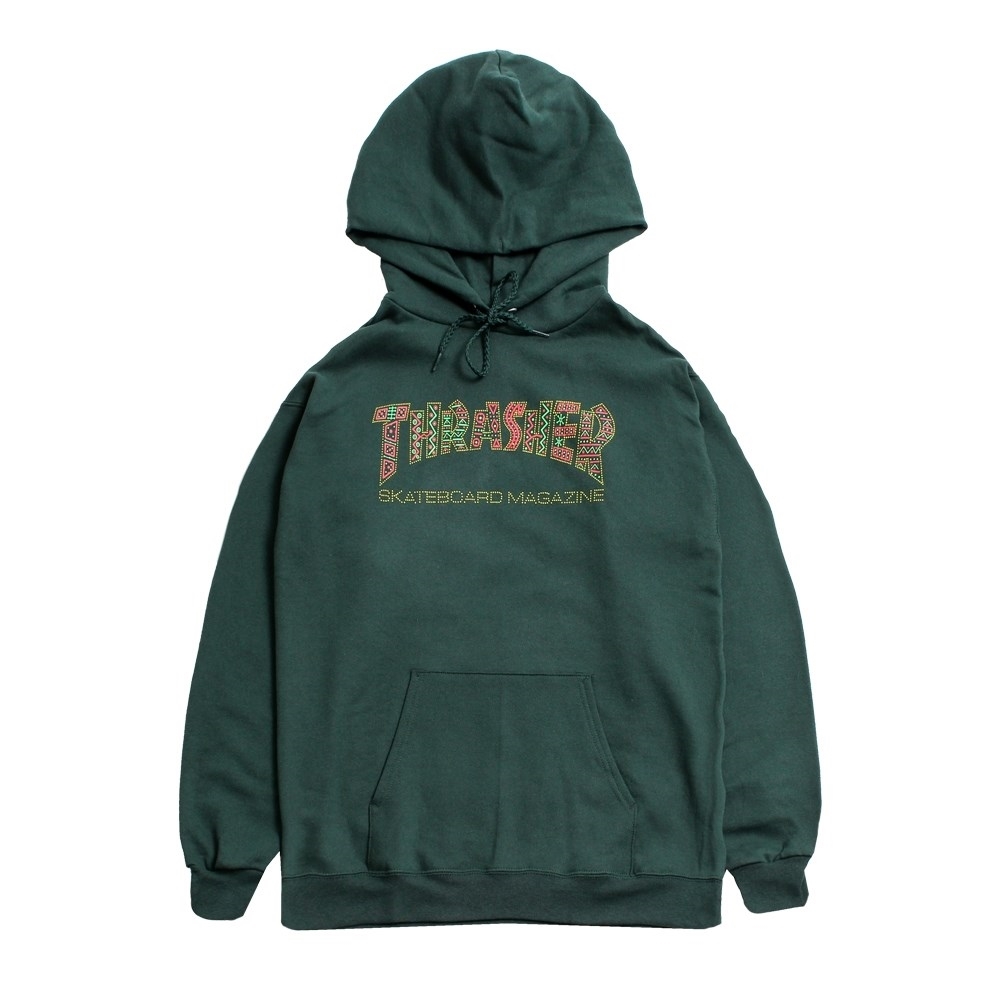 forest green thrasher hoodie